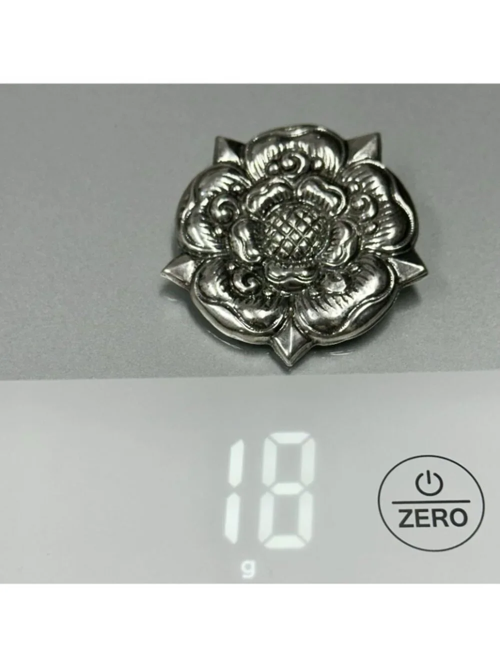 The Rose Of Trondheim Norway Pendant Signed F Morken 925 Sterling Silver Large